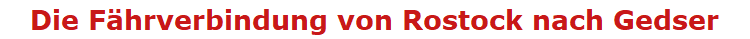 F�hre Rostock Gedser